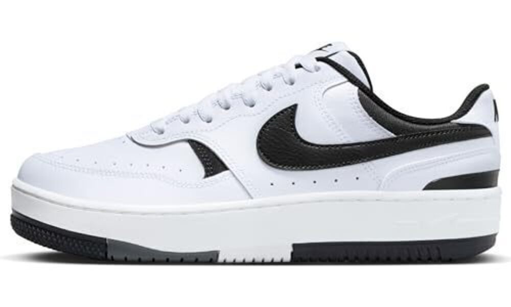 NIKE WOMEN'S GAMMA FORCE SHOES SNEAKER, WHITE/BLACK-SUMMIT WHITE-IRON GREY, 9.5